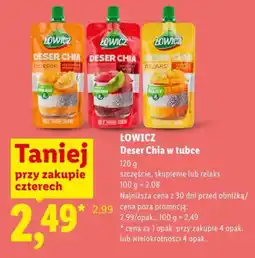 Lidl Deser Chia w tubce oferta