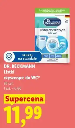 Lidl Dr. Beckmann Listki czyszczące do WC* oferta