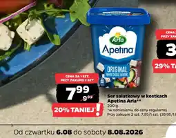Netto Ser sałatkowy w kostkach Apetina Arla** oferta