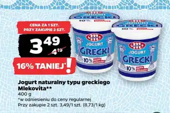 Netto Jogurt naturalny typu greckiego Mlekovita oferta