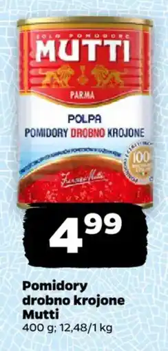 Netto Pomidory drobno krojone Mutti oferta