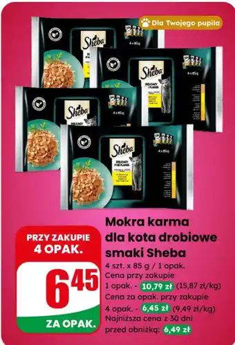 Mokra karma dla kota drobiowe smaki Sheba