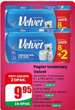 Dino Papier toaletowy Velvet Delikatnie biały Soft white oferta