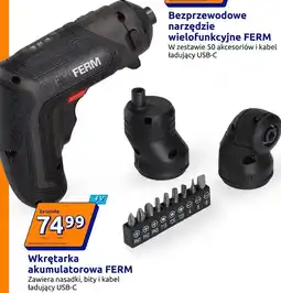 Action Wkrętarka akumulatorowa FERM oferta