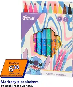 Action Markery z brokatem Disney Stitch oferta
