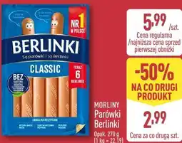 ALDI Morliny Parówki Berlinki oferta
