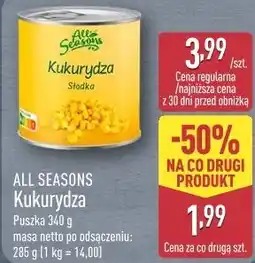 ALDI All Seasons Kukurydza słodka oferta