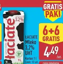 ALDI Łaciate Mleko 3,2% UHT oferta