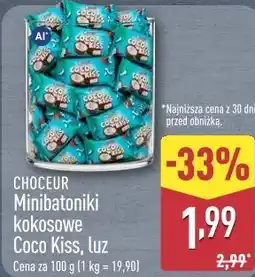 ALDI Choceur Minibatoniki kokosowe Coco Kiss, luz oferta