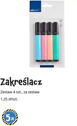 Tedi einhorn Zakreślacz Zestaw 4 szt oferta