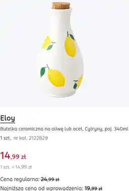 Rossmann Eloy Butelka ceramiczna na oliwę lub ocet, Cytryny, poj oferta