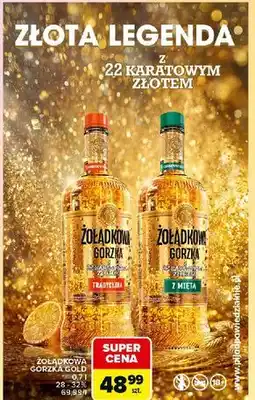 Carrefour Express Wódka z 22 kartowym złotem Żołądkowa Gorzka Tradycyjna oferta