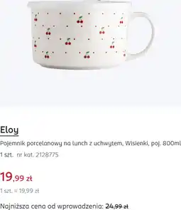 Rossmann Eloy Pojemnik porcelanowy na lunch z uchwytem, Wisienki, poj oferta