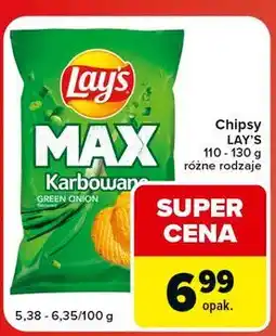 Globi Chipsy zielona cebulka Lay's Max Karbowane oferta