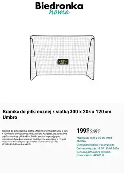 Biedronka Bramka do piłki nożnej oferta