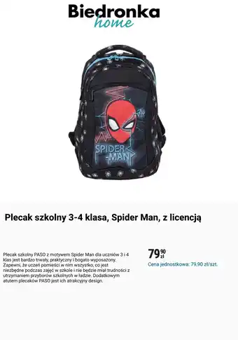 Plecak szkolny Spider Man