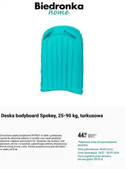 Biedronka Deska bodyboard oferta