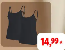 Lidl Koszulki damskie na ramiączkach, 2-pak oferta