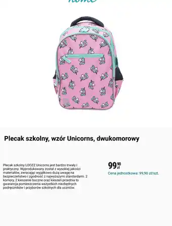 Plecak szkolny dwukomorowy