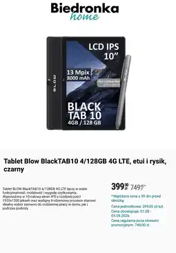 Biedronka Tablet Blow Black TAB10 etui i rysik oferta