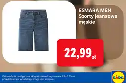Lidl ESMARA MEN Szorty jeansowe męskie oferta