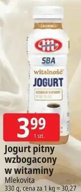 E.Leclerc Jogurt pitny wzbogacony w witaminy SBA Mlekovita oferta