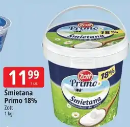 E.Leclerc Śmietana Primo 18% Zott oferta