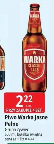 E.Leclerc Piwo Warka Jasne Pełne oferta