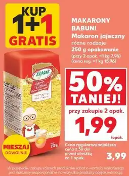 Kaufland Makarony Babuni Makaron jajeczny oferta