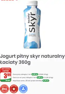Dino Jogurt pitny skyr naturalny Łaciaty oferta