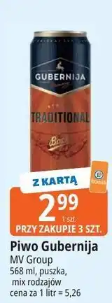 E.Leclerc Piwo Gubernija Jasne Pełne oferta