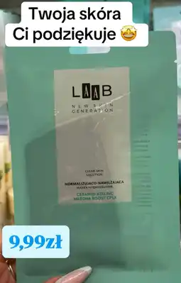 Rossmann AA LAAB Normalizująco-nawilżająca maska hydrożelowa oferta