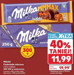 Kaufland Milka Czekolada mleczna różne rodzaje oferta