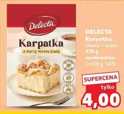 Kaufland Delecta Karpatka ciasto + krem oferta
