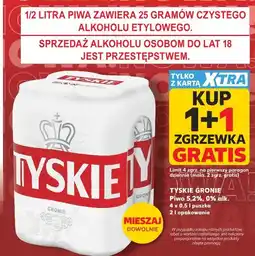 Kaufland Piwo Tyskie Gronie 5,2% lub 0% oferta