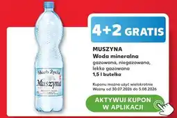 Kaufland Muszyna Woda mineralna gazowana, niegazowana, lekko gazowana oferta