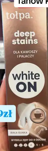 Rossmann Tołpa denta. deep stains white ON Pasta do zębów oferta