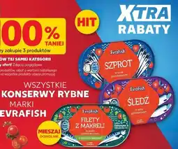 Kaufland Wszystkie konserwy rybne marki Evrafish oferta