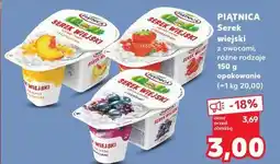 Kaufland Piątnica Serek wiejski z owocami oferta