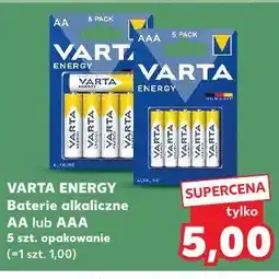 Kaufland VARTA ENERGY Baterie alkaliczne AA lub AAA oferta