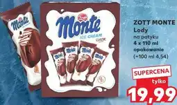 Kaufland Zott Monte Lody na patyku oferta