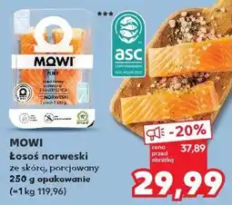 Kaufland MOWI Łosoś norweski ze skórą, porcjowany oferta