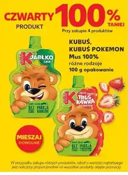 Kaufland Kubuś Mus 100% / Kubuś Pokemon różne rodzaje oferta