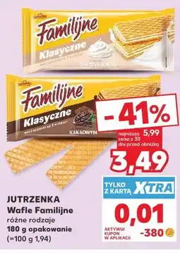 Kaufland Jutrzenka Wafle Familijne oferta