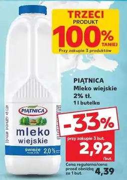 Kaufland Mleko wiejskie świeże 2% Piątnica oferta