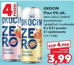Kaufland Okocim Piwo 0% alk. pomarańcza-grejpfrut, truskawka oferta