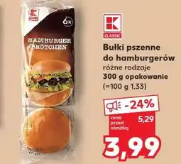 Kaufland K-Classic Bułki pszenne do hamburgerów oferta