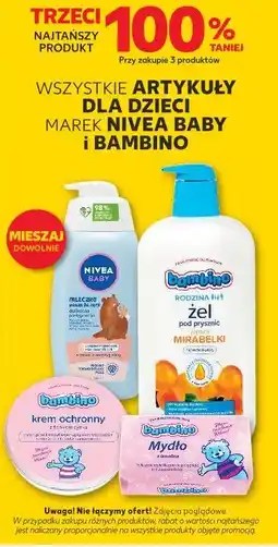 Kaufland Wszystkie artykuły dla dzieci marek Nivea Baby i Bambino oferta