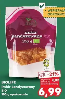 Kaufland BIOLIFE Imbir kandyzowany BIO oferta