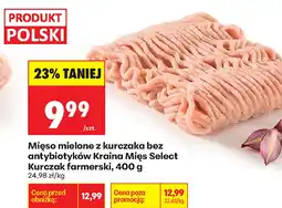 Biedronka Mięso mielone z kurczaka bez antybiotyków Kraina Mięs Select Kurczak farmerski oferta